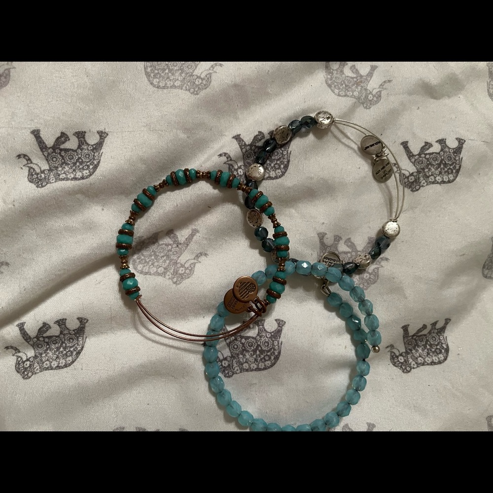 Alex and Ani beaded bracelets